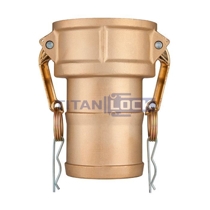 Камлок латунный тип С, розетка с хвостовиком 3", TL300CBR TITAN LOCK 