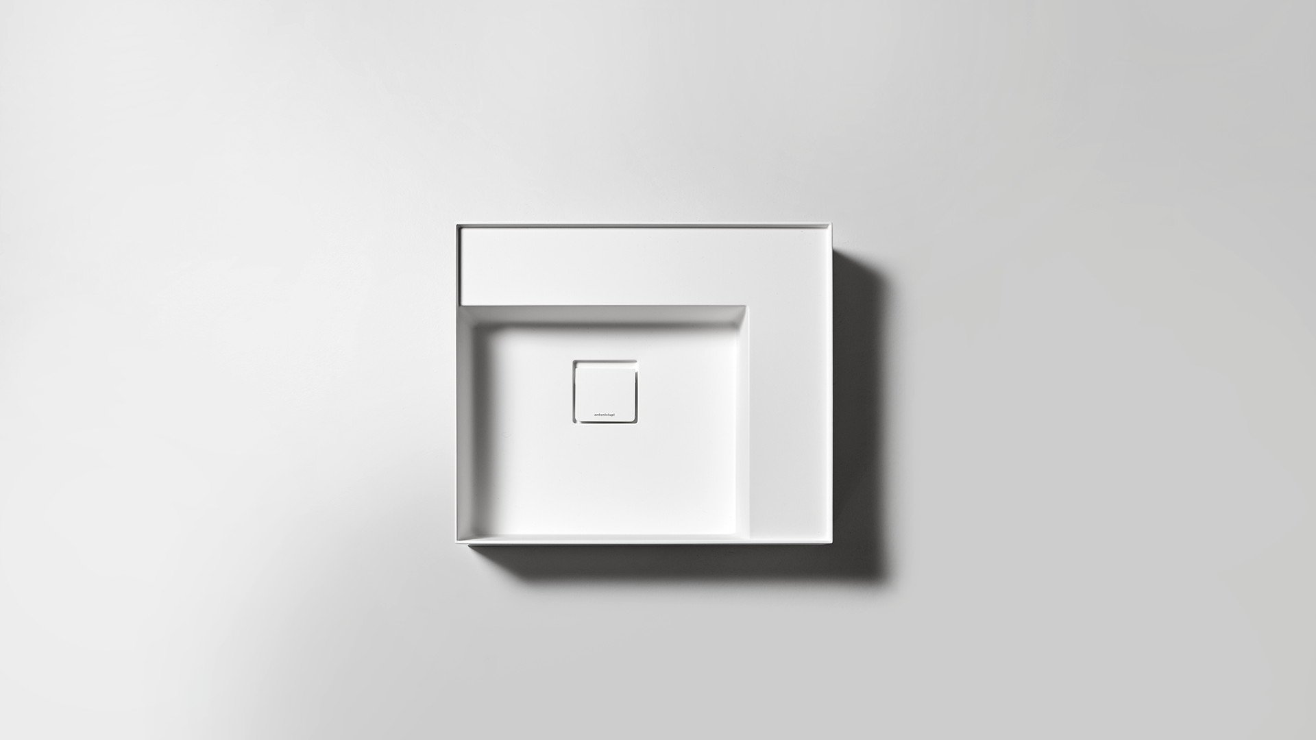 Graffiomood Подвесная раковина настенная прямоугольная Antoniolupi  белая  - Вид №7