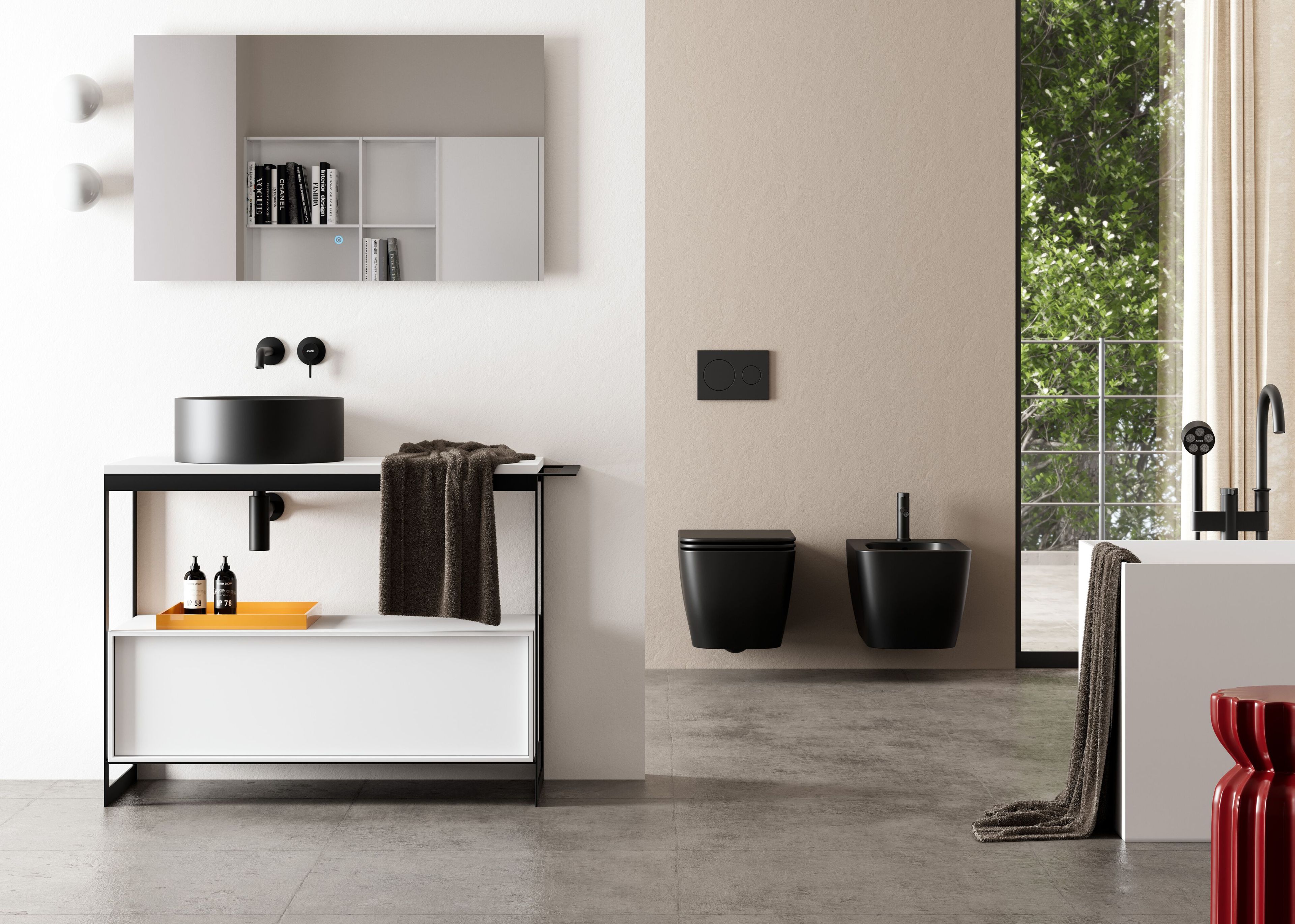 Металлический умывальник с держателем для полотенец Scarabeo Ceramiche ARCH-00025641 - Вид №7