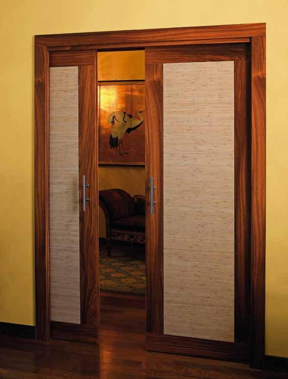 Arnaboldi Interiors Карманная раздвижная дверь из розового дерева sun-id-1514304 - Вид №1