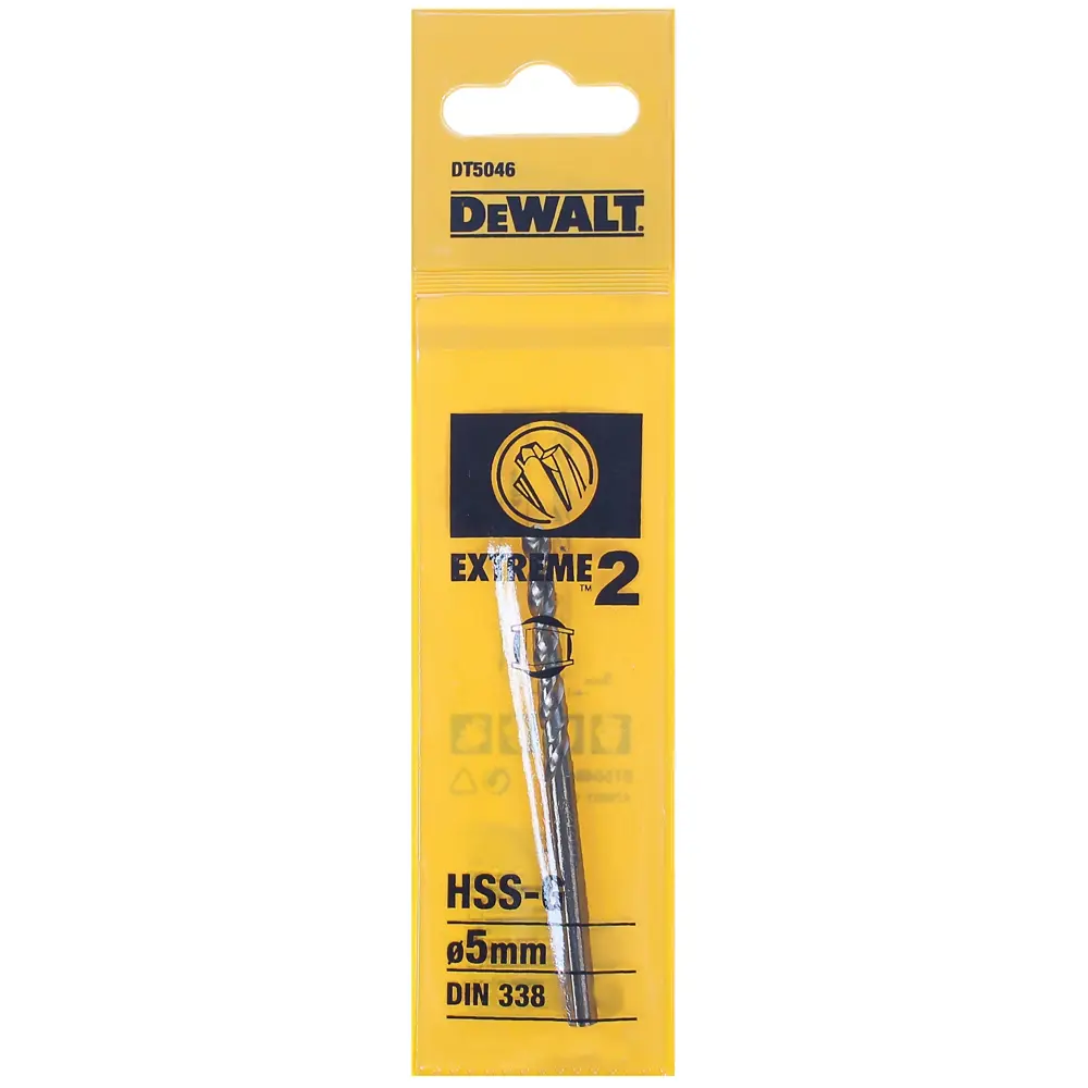 Сверло по металлу HSS-G 5х86 мм DeWalt Extreme 2 DT5046 81970417 STLM-2056631  - Вид №2