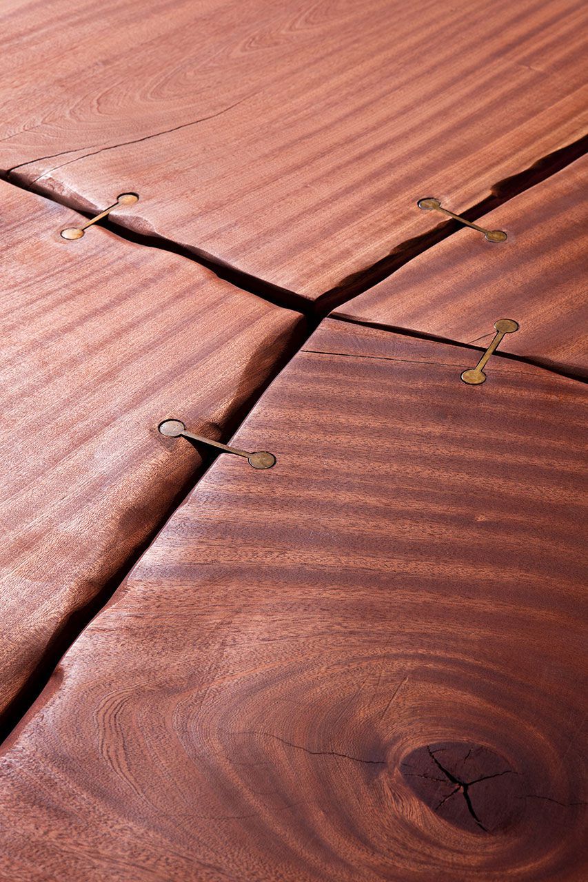 Круглый садовый стол из красного дерева Exteta 10th ARCH-00026692 - Вид №2