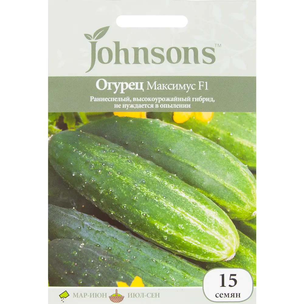 Семена Огурец «Максимус» F1 15 шт. 82450166 STLM-2004926 JOHNSONS 