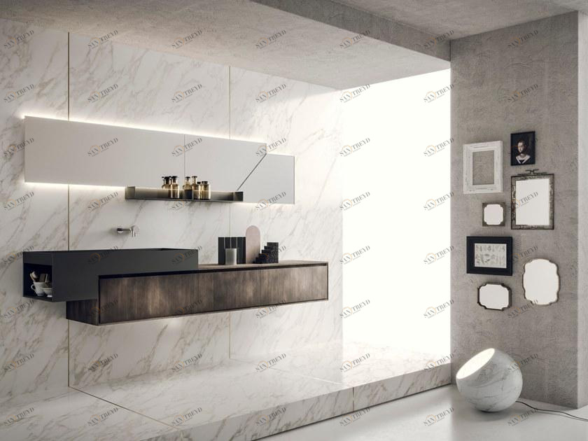 NOVELLO Тумба под умывальник, лакированная, с зеркалом Libera+ sun-id-1475284