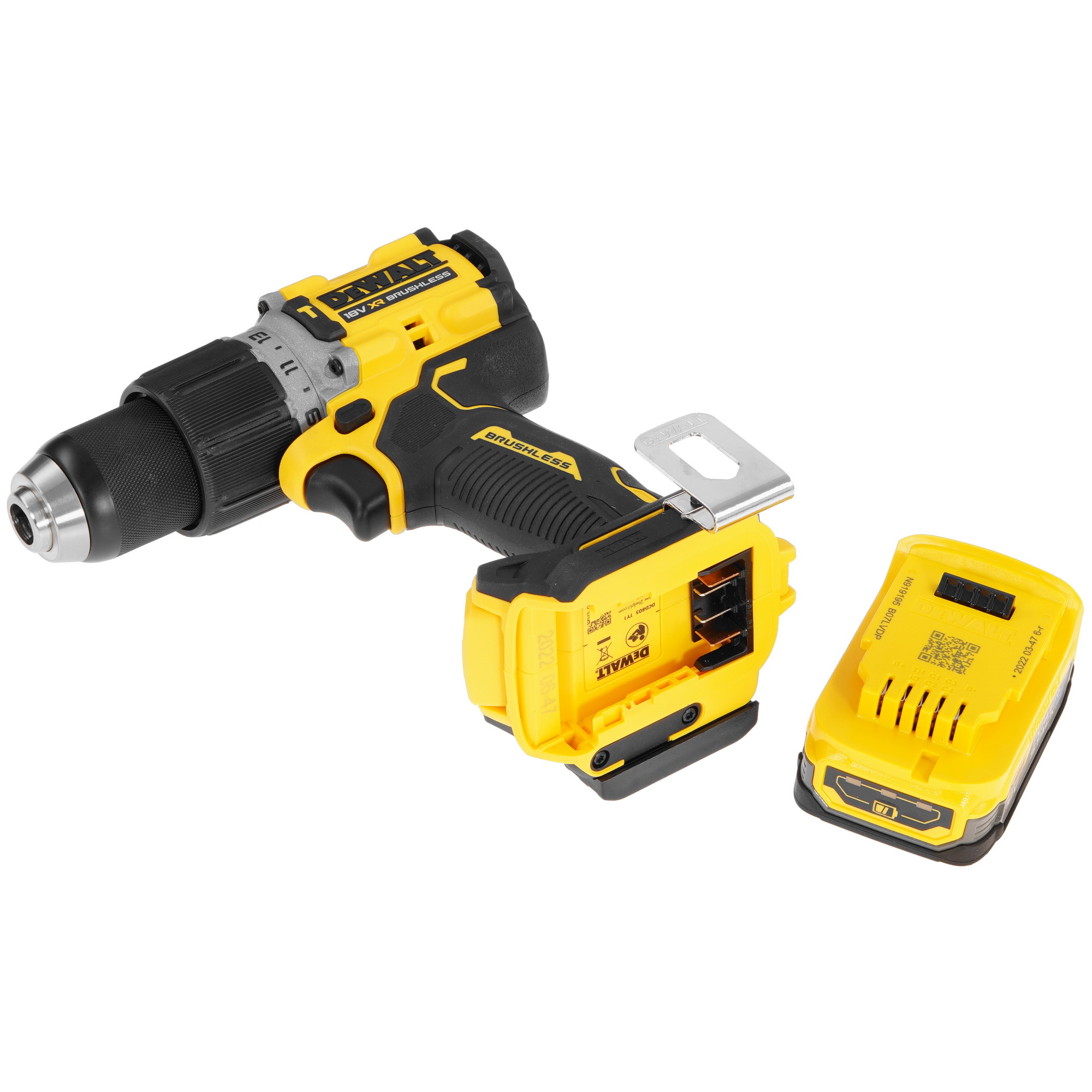 Дрель-шуруповерт DeWalt DCD805E1T XR FLEXVOLТ 18/54V 9014026 STDN-0039992 - Вид №7