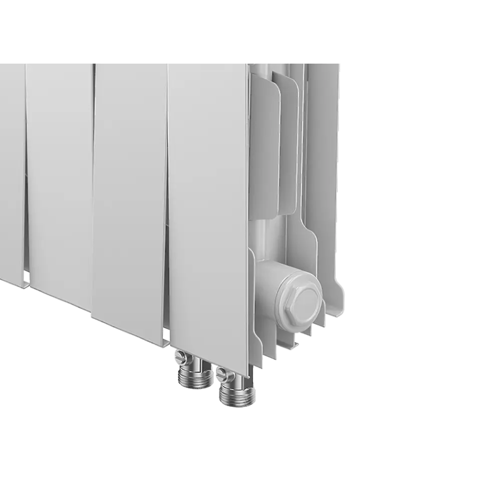 Радиатор секционный Royal Thermo Pianoforte VDR 200/100 20 секций нижнее правое подключение биметалл белый 86733737 STLM-2078560  - Вид №2