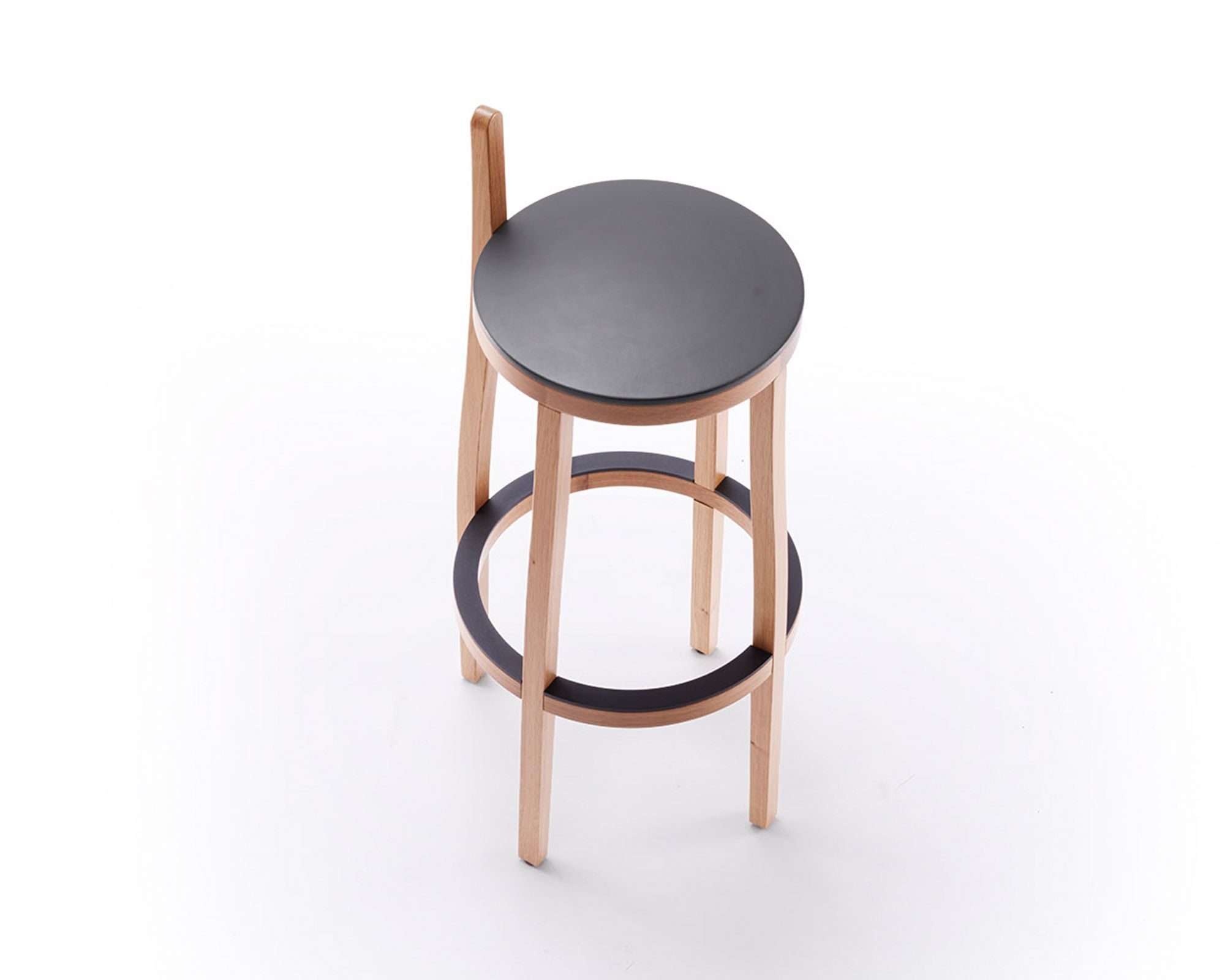 Высокий деревянный табурет с подставкой для ног SCHNEEWEISS interior Li-lith ARCH-00007498