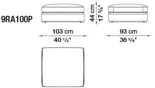 B&B Italia Модульный угловой диван из ткани Richard sun-id-1472345 - Вид №9