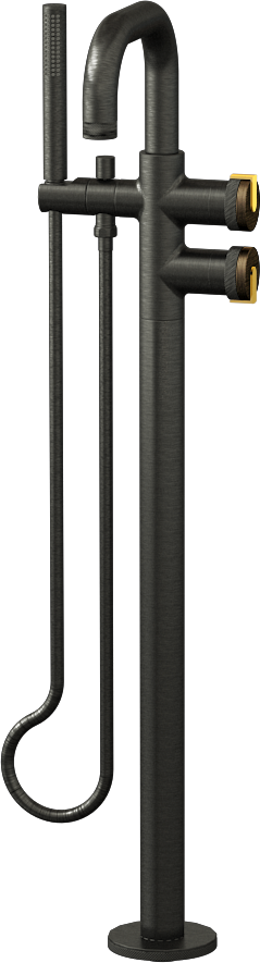 E-11557-R1VBB-L1AU-BOX Смеситель напольный отдельностоящий (внешняя часть) GRAFF MOD+