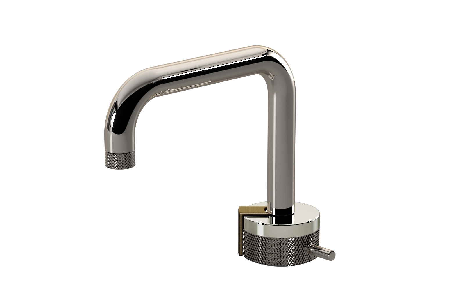 E-11500-R1PC-L2VBB-PN Однорычажный прогрессивный смеситель для раковины - излив 15,3см GRAFF MOD+