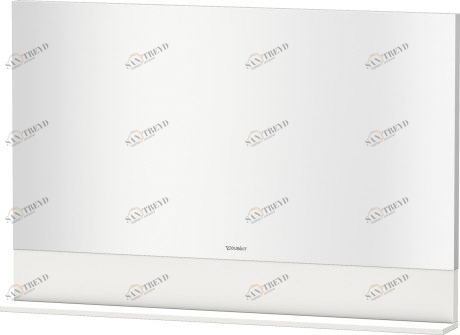 VE757008585 Vero Зеркало с полочкой внизу Белый глянцевый лак Duravit