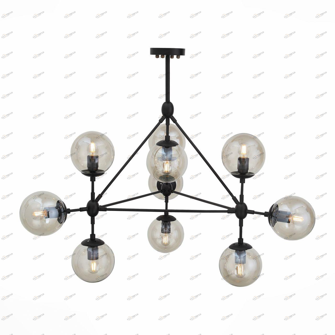 Подвесная люстра ST Luce Stampo SL549.403.10 ST LUCE ДИЗАЙНЕРСКИЕ, STAMPO, ШАР 108522 Серый 