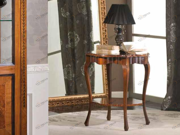 Arvestyle Круглый журнальный столик из массива дерева Baroque Br-2143