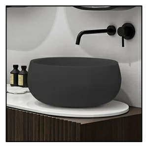 BATOCM Накладная раковина на столешницу  круглая Ceramica Cielo