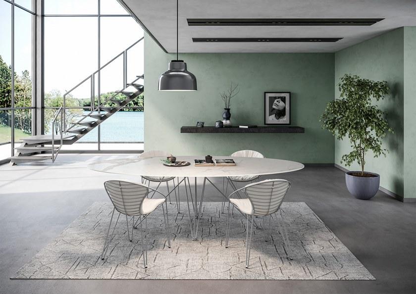 Joli Стул штабелируемый тканевый с обивкой Wire sun-id-1406293 - Вид №5