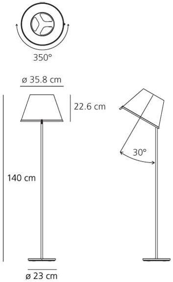 Artemide Регулируемый торшер Choose sun-id-1358721 - Вид №3