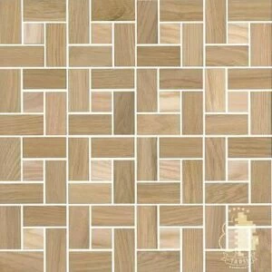 Мозаика и 3D панели из дерева Tarsi Городок 2d411 Дуб Селект (Гладкая) 331х331 мм.
