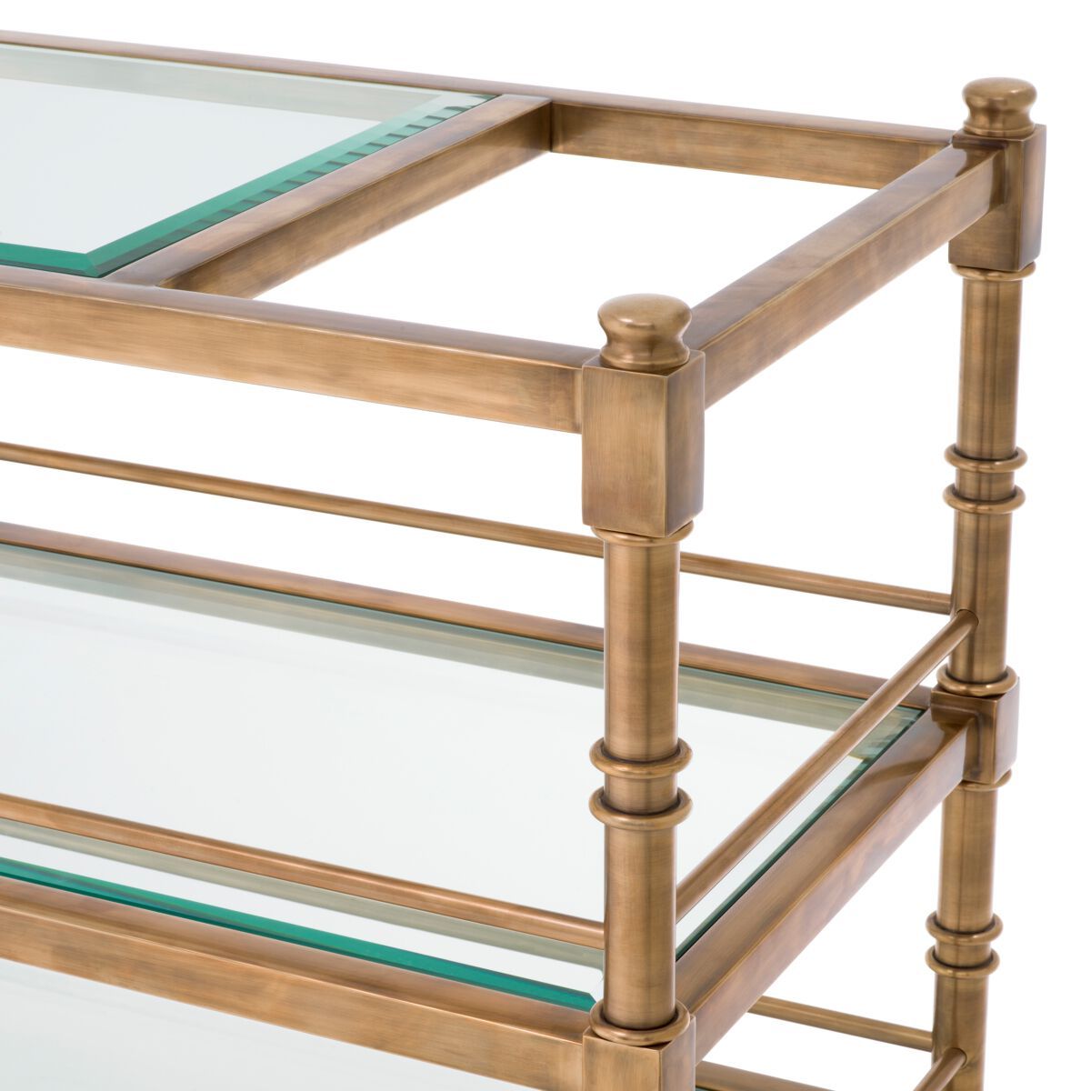 Стеклянная и латунная тележка для еды Eichholtz ALEXIA ARCH-00098695 - Вид №4