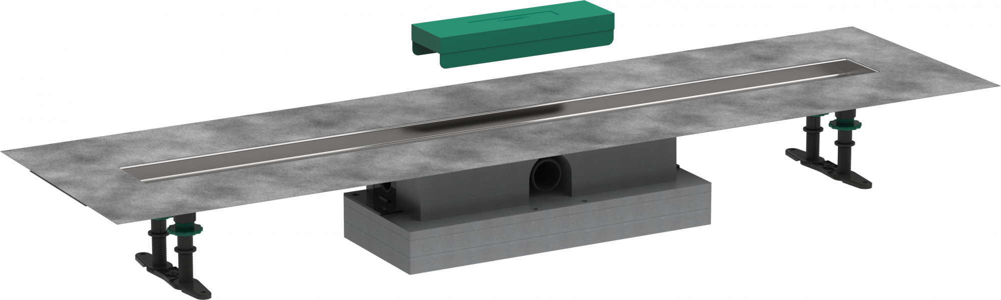 56020180 uBox universal Комплект для плоского монтажа - 1000 для отделочных комплектов душевых желобов Hansgrohe 