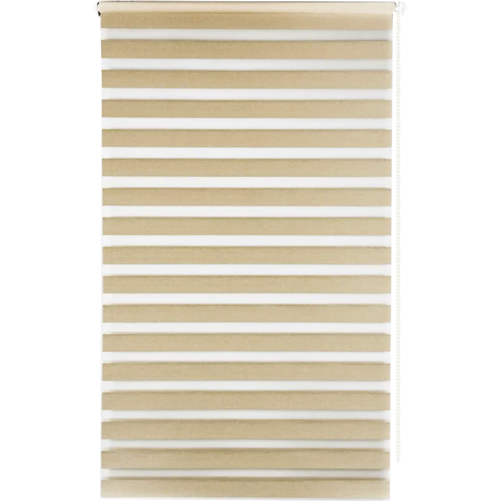 Штора рулонная день-ночь Miamoza Blackout Rain 40x160 см, цвет бежевый Santreyd STLM-2206469