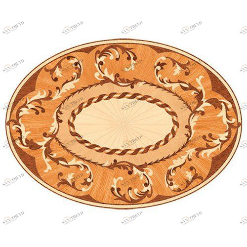 Художественный паркет Da Vinci Розетка 26-157 Дуб Селект (Гладкая) х1000диаметр мм 260090157