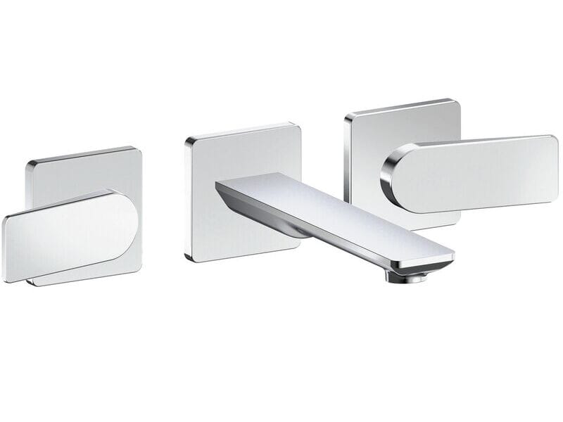 Настенный смеситель для раковины с 3 отверстиями без слива CRISTINA Rubinetterie Blade ARCH-00134518 - Вид №1