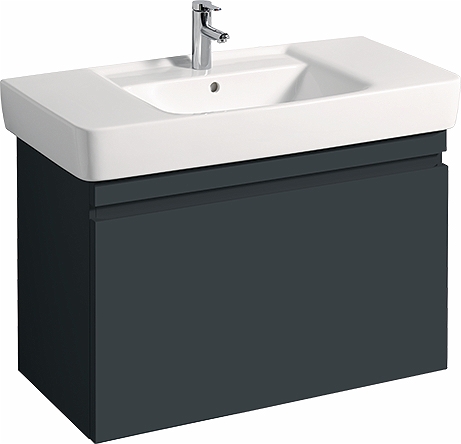 44761 IFO Renova Плоская тумба для умывальника, с ящиком и внутренним ящиком, W = 524 мм, W1 = 600 мм, T = 438 мм, вяз, пленка  - Вид №9