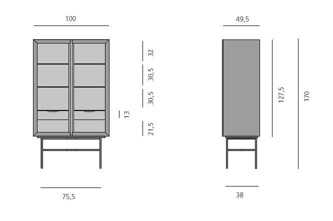 Витрина из дерева и стекла more Harri ARCH-00040440 - Вид №3