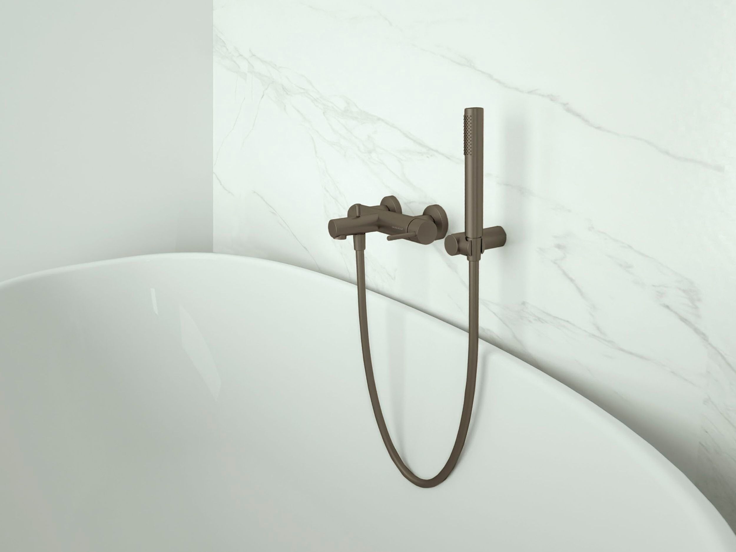 Настенный смеситель для ванны с 2 отверстиями и ручным душем GUGLIELMI RUBINETTERIE Sprint ARCH-00066534 - Вид №1