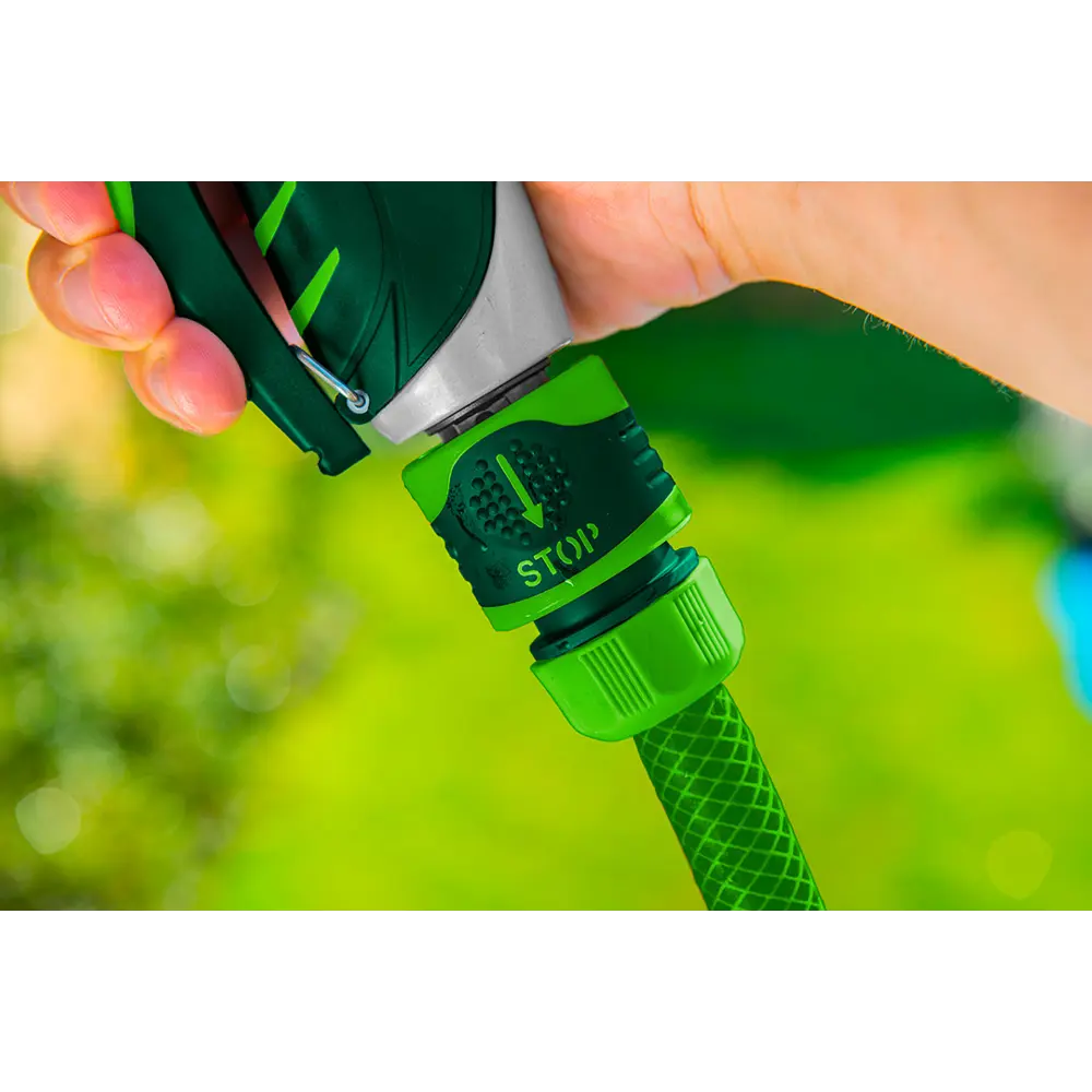 Коннектор для шланга быстросъёмный с автостопом Verto 1/2-5/8 дюйма 30 шт STLM-2133633 - Вид №2