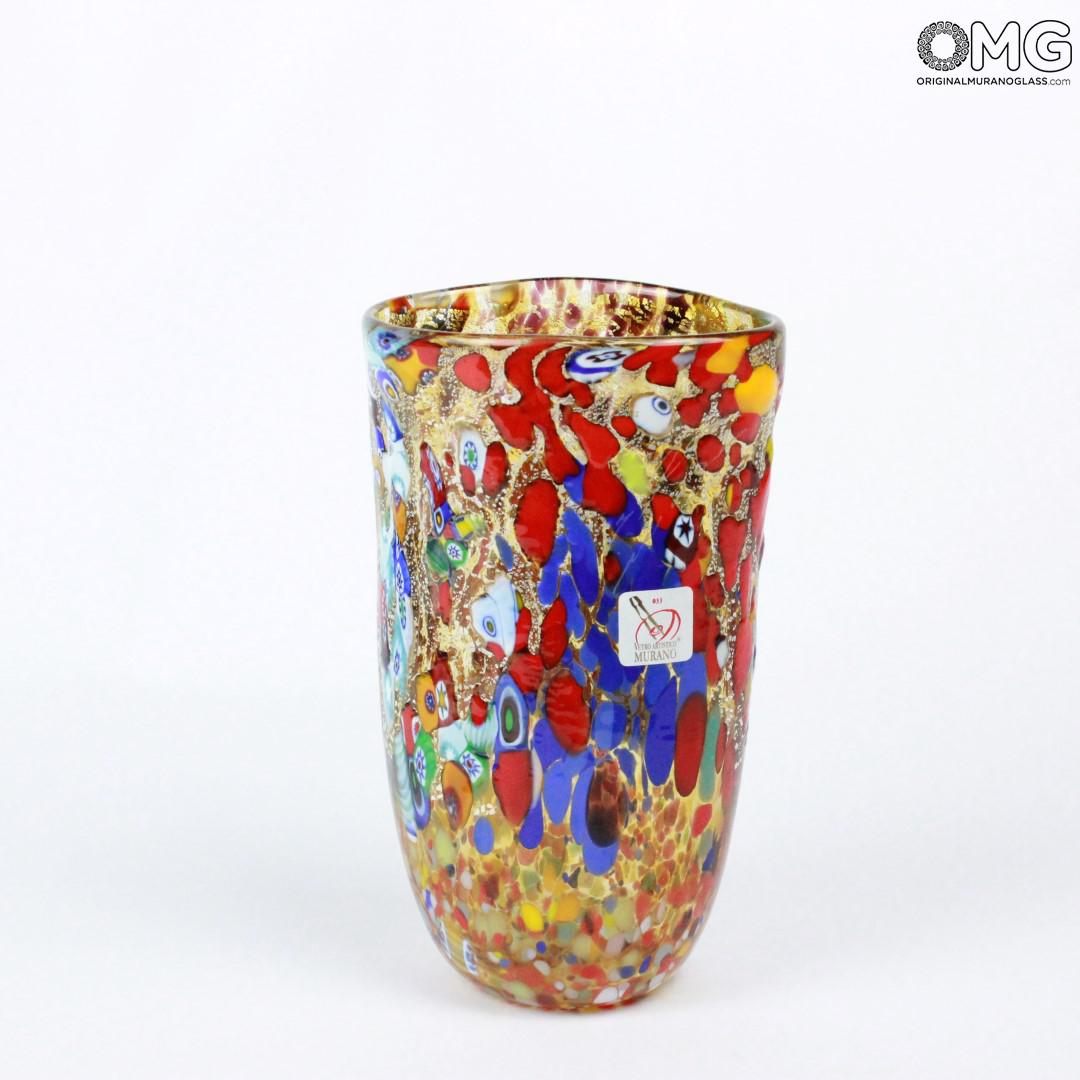 626 ORIGINALMURANOGLASS Ваза Карнавал Венеции - муранское стекло OMG 10 см  - Вид №1