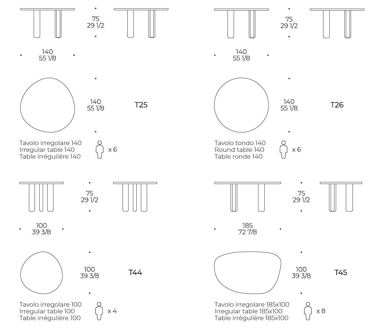 Круглый деревянный стол Liu Jo Living Collection ARCH-00015244 - Вид №2