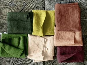 Élitis Однотонная моющаяся льняная ткань