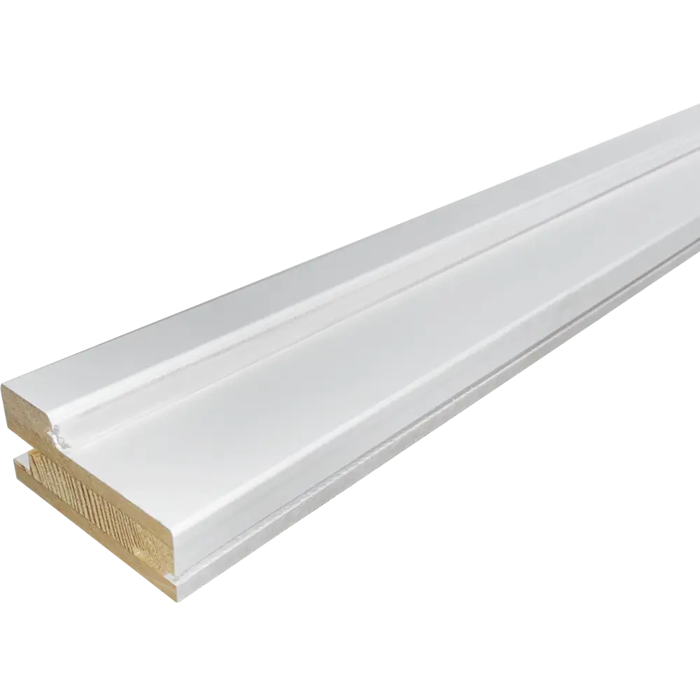 Коробочный брус Твинвуд 2100x74 с уплотнителем эмаль цвет белый BELWOODDOORS STLM-2204888 - Вид №1