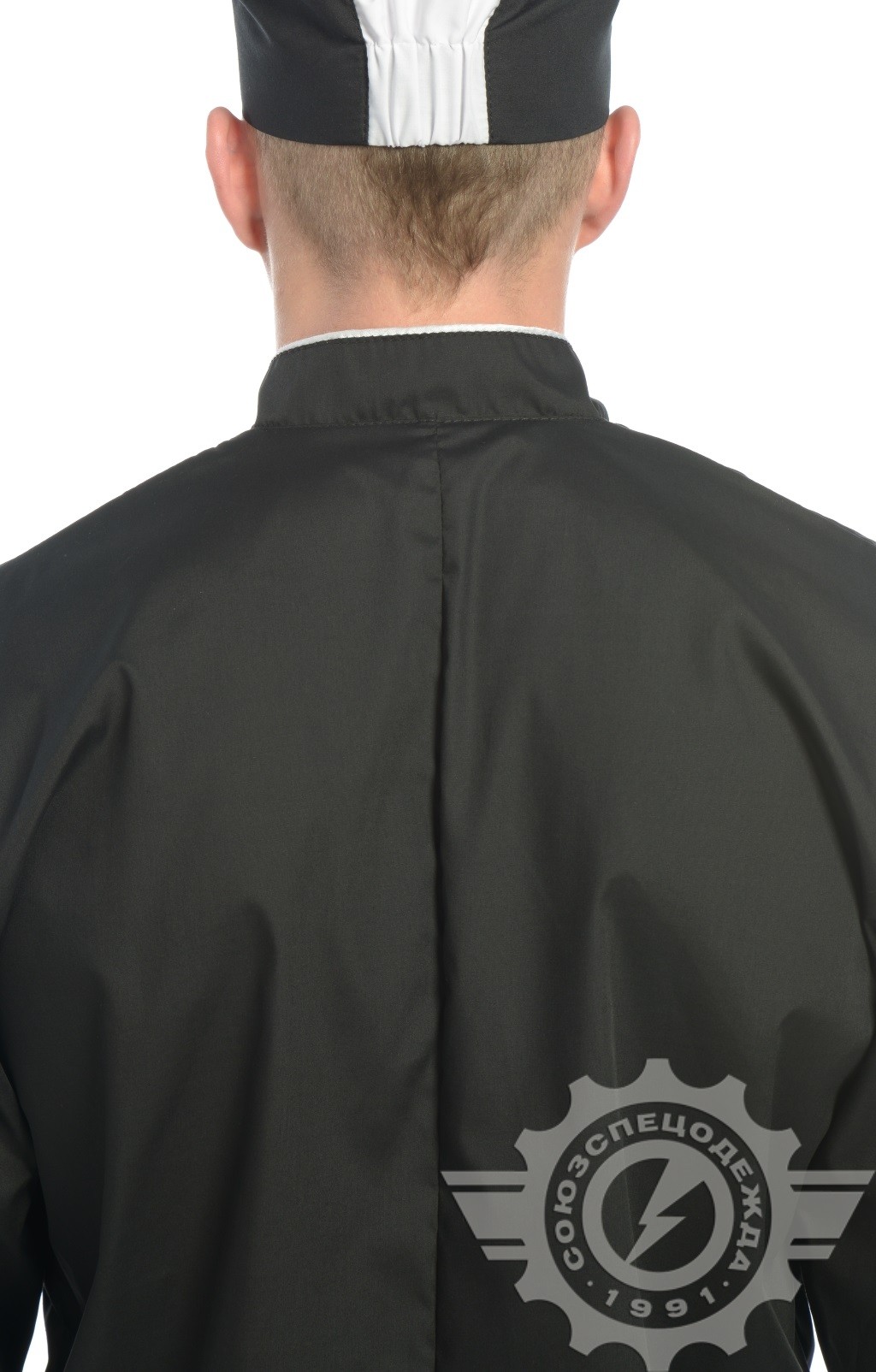 69102 Куртка поварская "Люкс-Лайт" черная  Повар  размер 48-50/182-188 Спецодежда  - Вид №5