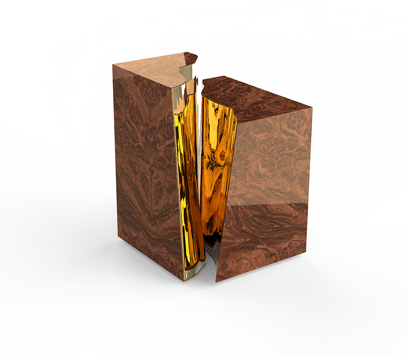 0-246 Приставной столик из орехового дерева Lapiaz  Boca Do Lobo 