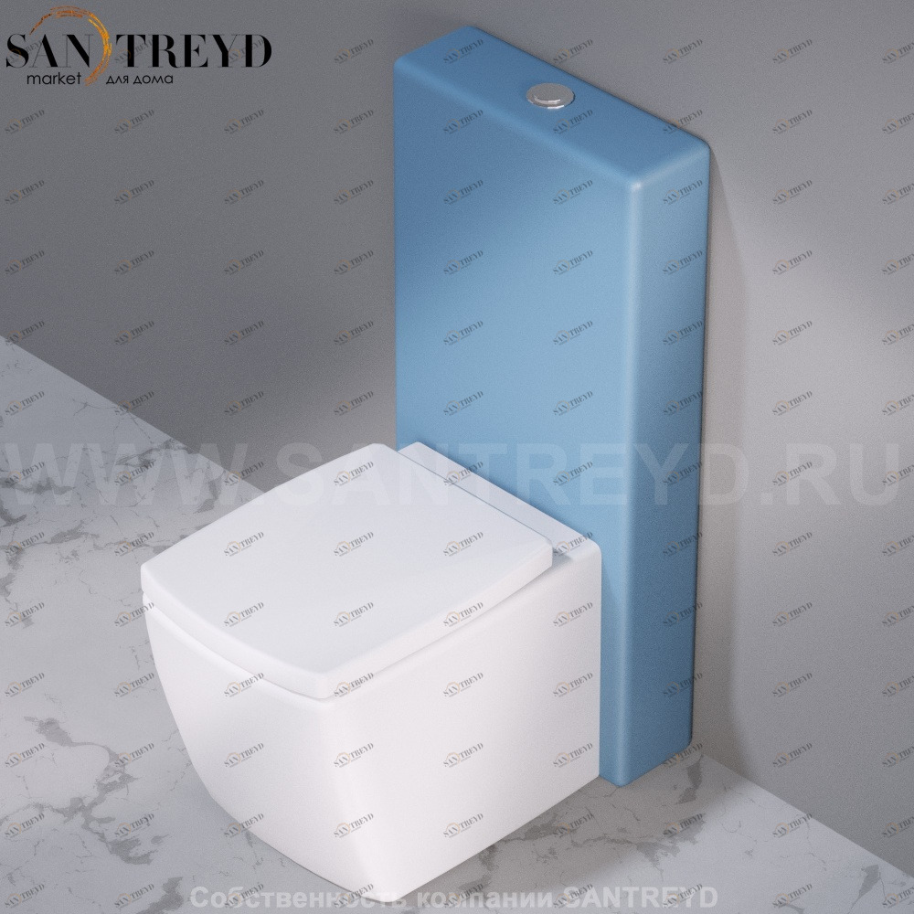 C301141 Компакт унитаз с бачком Синий A. e T. Italia WALL Италия AeT ITALIA
