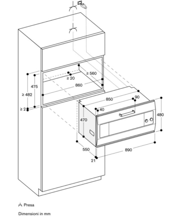 Электрическая встраиваемая печь из нержавеющей стали класса а GAGGENAU EB333111 ARCH-00061699 - Вид №2