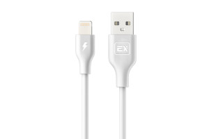 17579885 Кабель USB-8-pin 1A для зарядки телефона 0.2M круглый белый EX-K-732 EXPLOYD