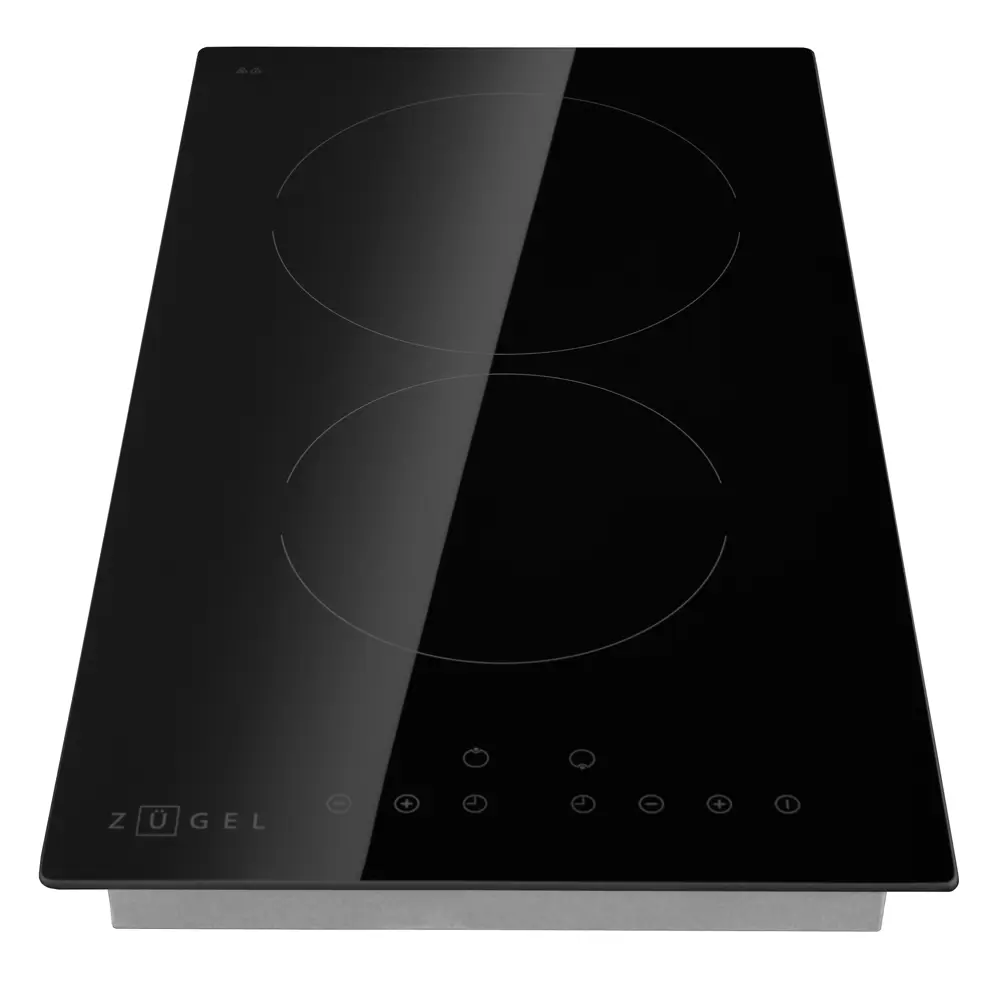 Стеклокерамическая варочная панель Zugel ZEH291B 29x5.2x52 см 2 конфорки цвет черный STLM-2123445 - Вид №1
