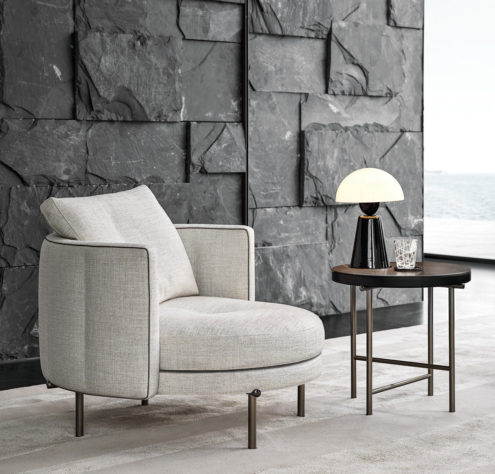 Круглый журнальный столик для гостиной Minotti Torii ARCH-00091315 - Вид №3