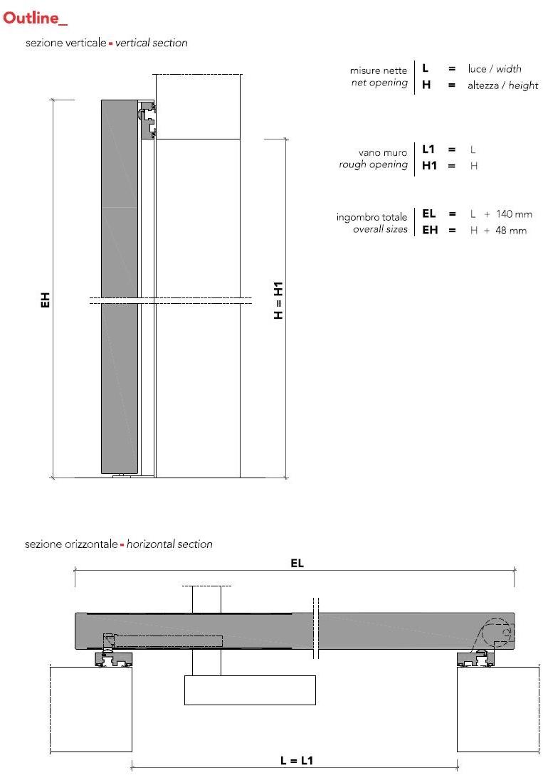 Lualdi Распашная сотовая дверь со скрытыми петлями Architectural Santreyd sun-id-1489441 - Вид №5