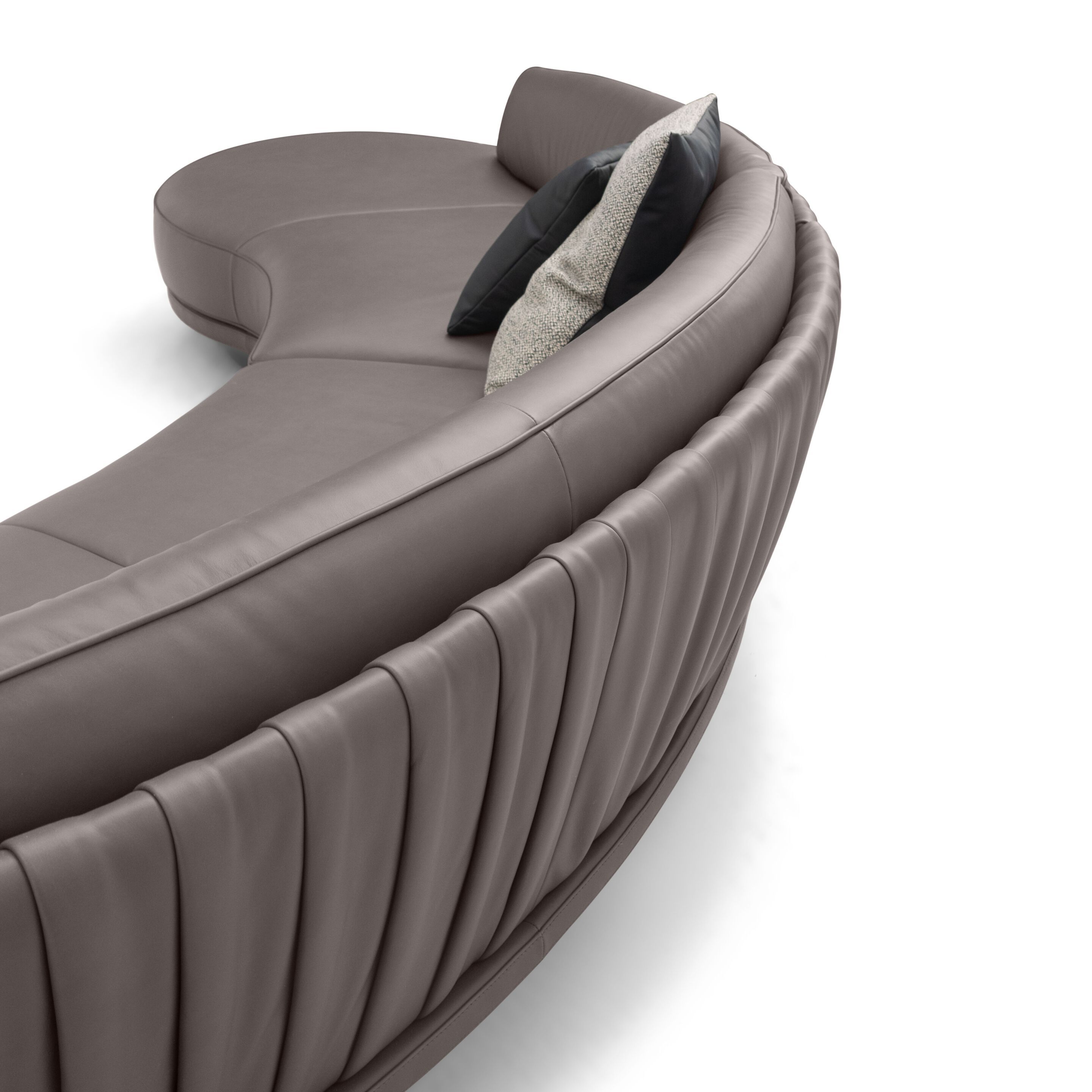 Кожаный изогнутый диван Wayne Enterprises Home Collection WE-036 ARCH-00005738 - Вид №6