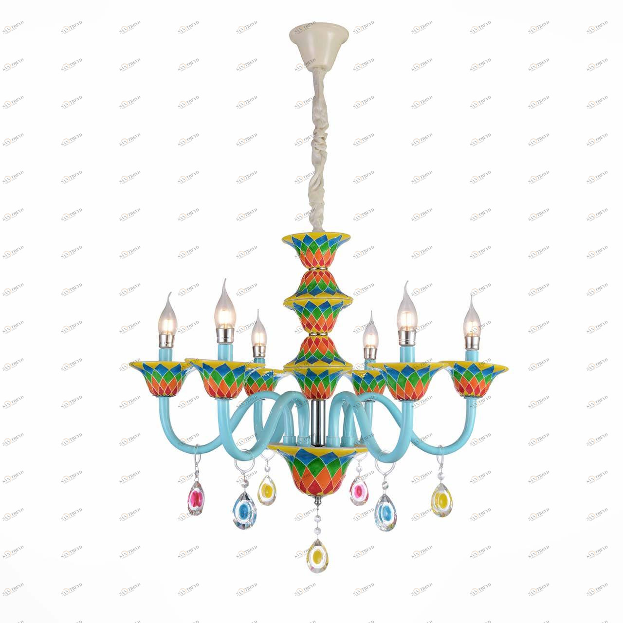 Подвесная люстра ST Luce SL674.783.06 ST LUCE ДИЗАЙНЕРСКИЕ 057957 Разноцветный 