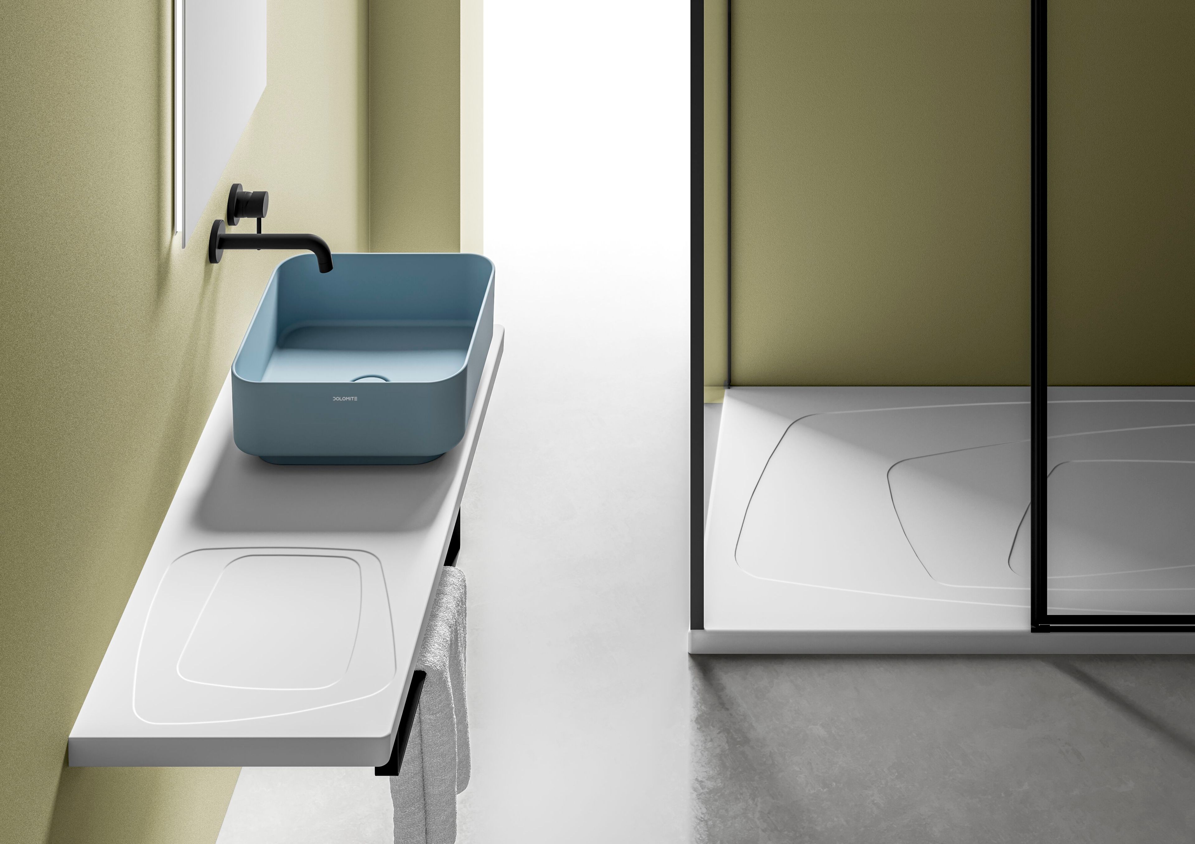 Керамическая раковина с одной столешницей Ceramica Dolomite за пределами ARCH-00090533 - Вид №3