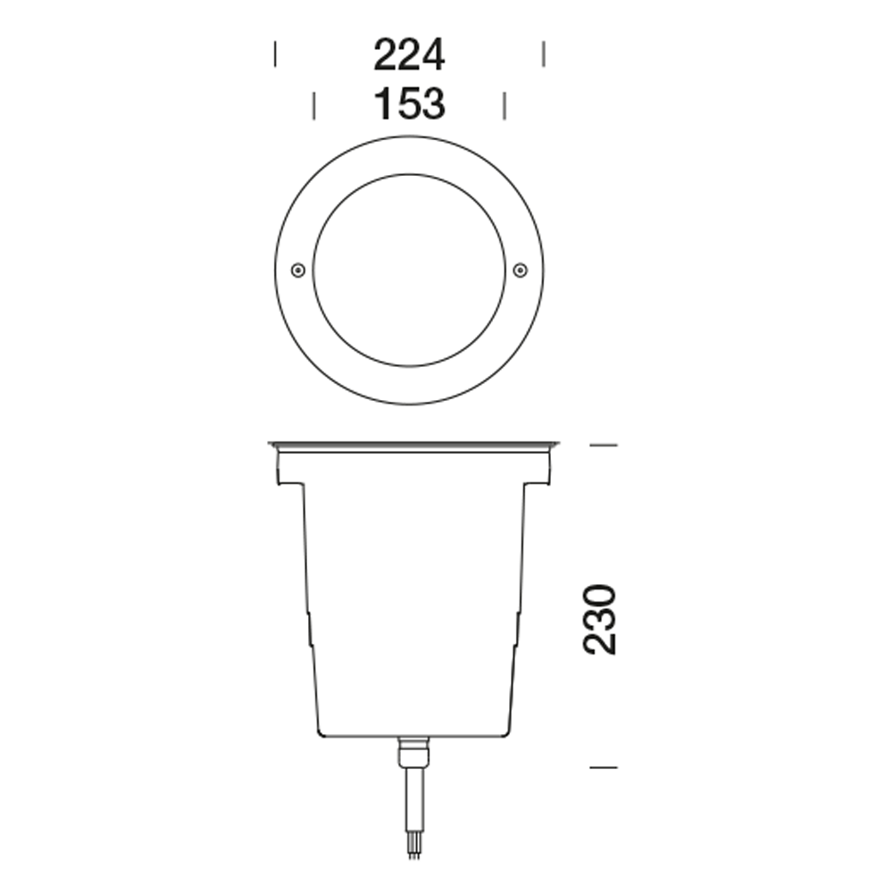8061761 Встраиваемый в пешеходный пол Platek MEDIO Anello Inox  MEDIO C/W Stainless Steel Ring - LED 4000K 18°  - Вид №2