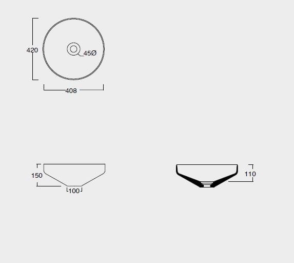 Керамическая круглая раковина Alice Ceramica Equilibrium ARCH-00091612 - Вид №2