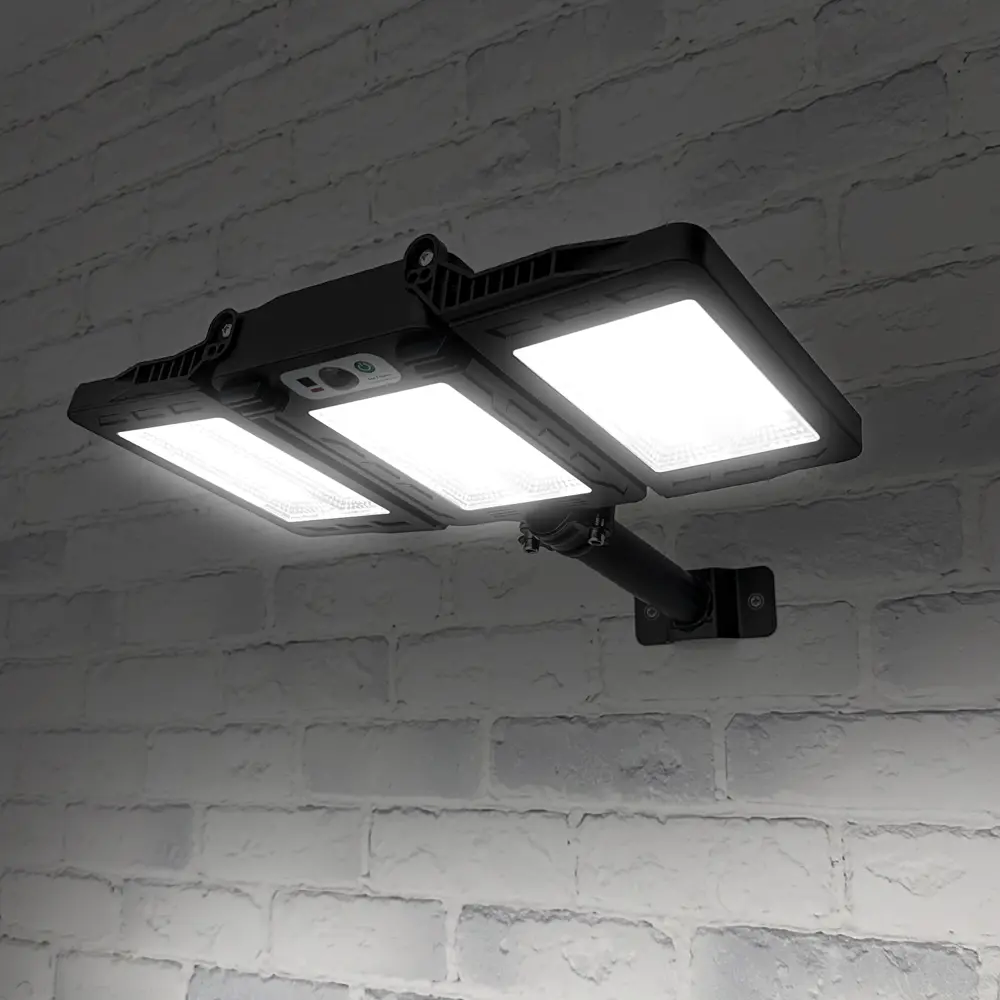Светильник светодиодный уличный Duwi Solar LED PRO на солнечных батареях с ДУ 40Вт 6500К 750Лм IP65 датчик движения черный 86793639 STLM-2084474  - Вид №8