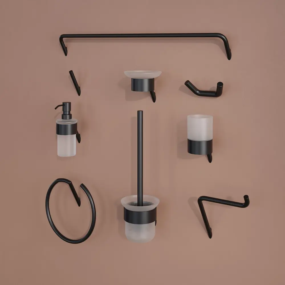 IDDIS Line — настенный держатель для туалетной бумаги в черном цвете 89379386 STLM-1582801 - Вид №2