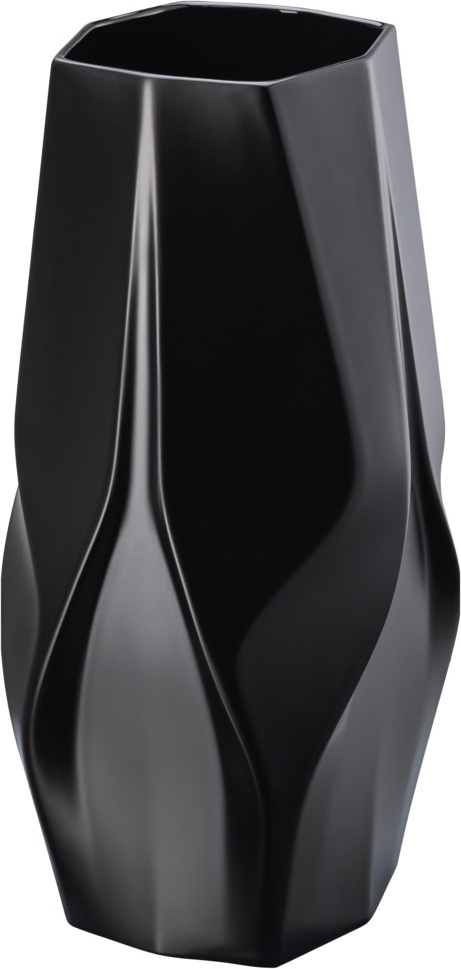 10640565 Rosenthal Ваза Rosenthal Плетение 35см, фарфор, черная (Заха Хадид) Фарфор 